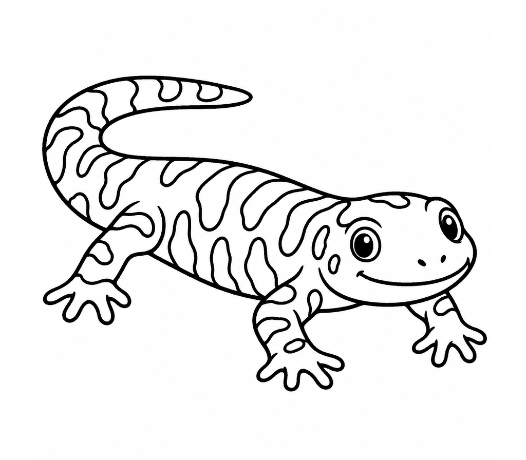 Tiger Salamander coloring page
