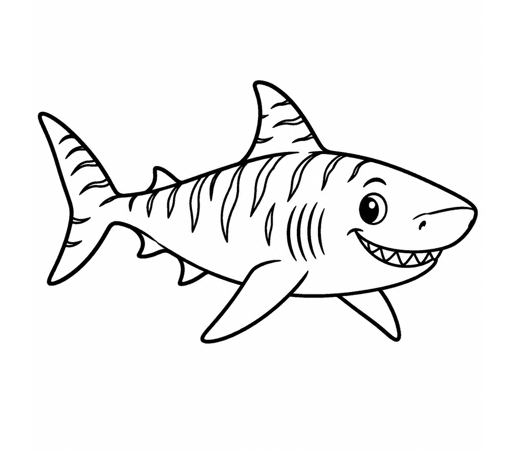 Tiger Shark coloring page