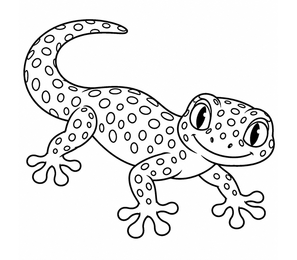 Tokay Gecko coloring page