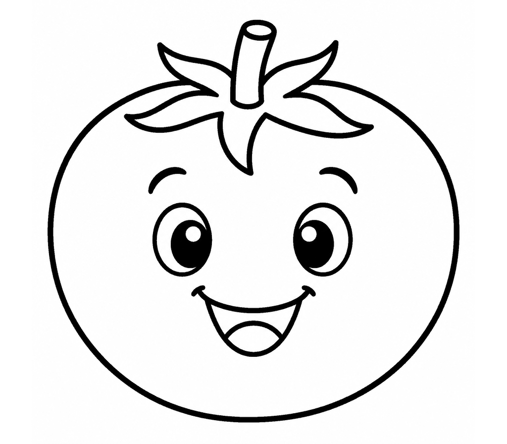 Tomato coloring page