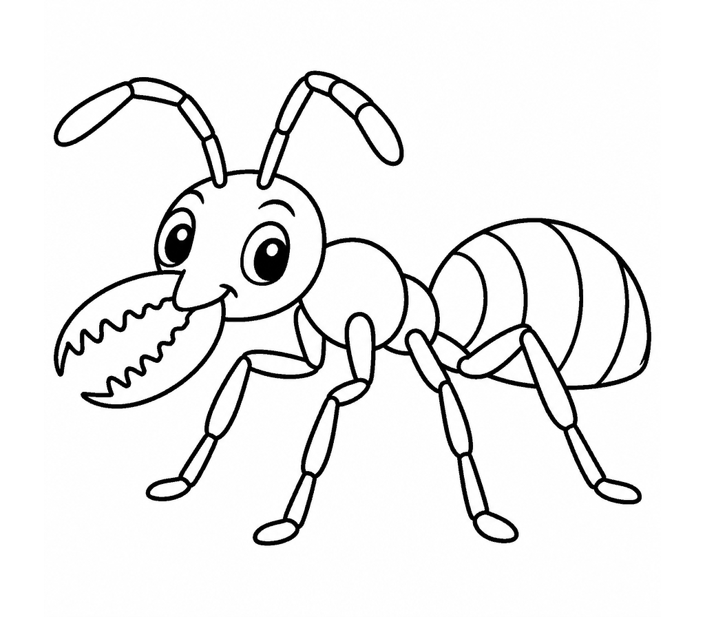Trapjaw Ant coloring page