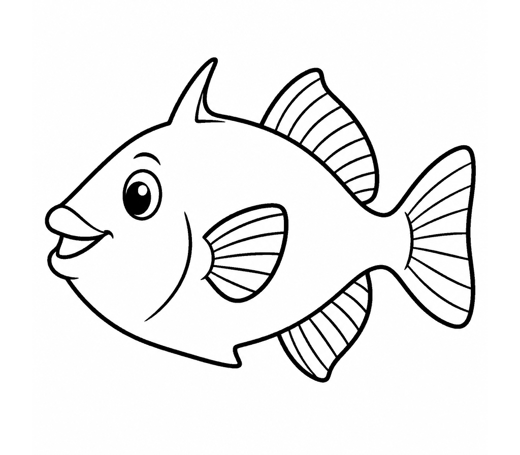 Triggerfish coloring page