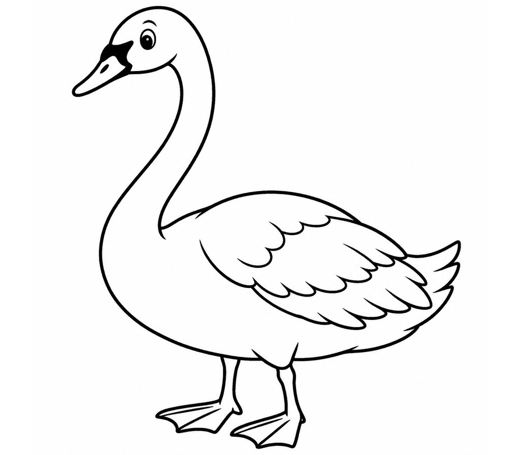 Trumpeter Swan coloring page