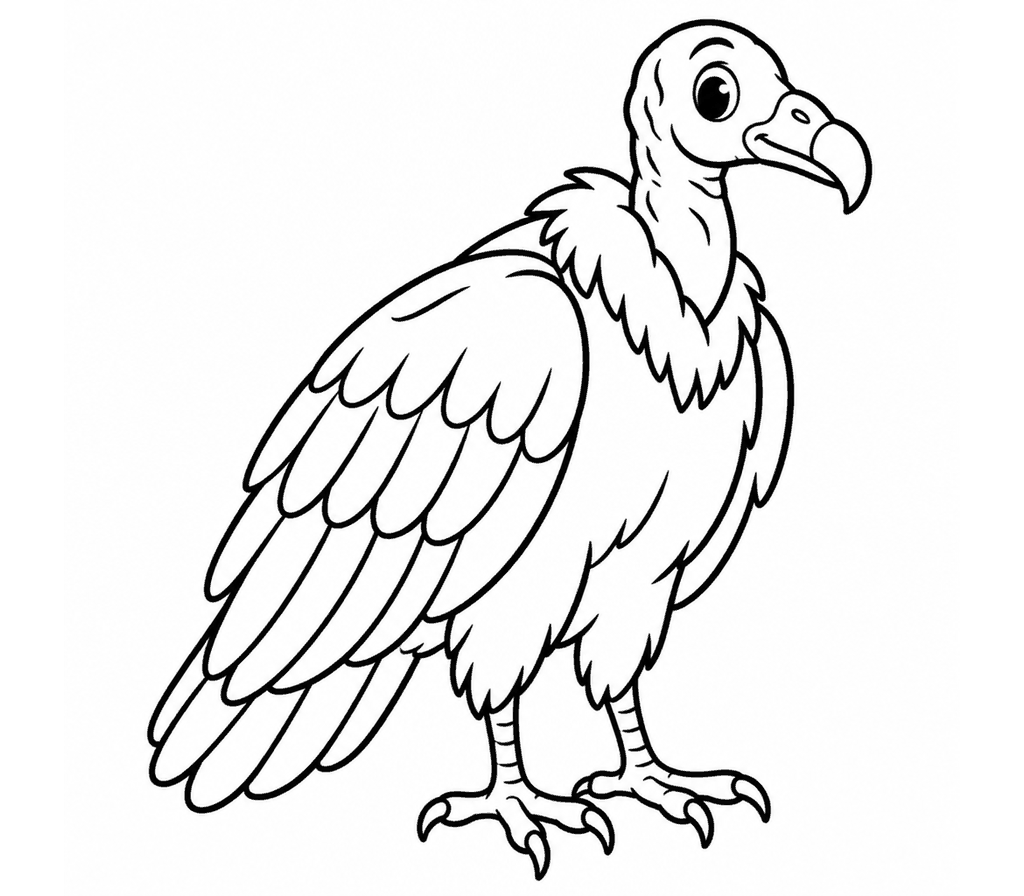 Turkey Vulture coloring page