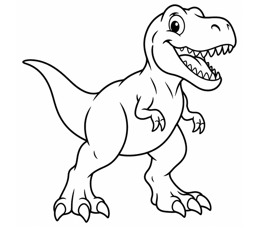 Tyrannosaurus rex coloring page