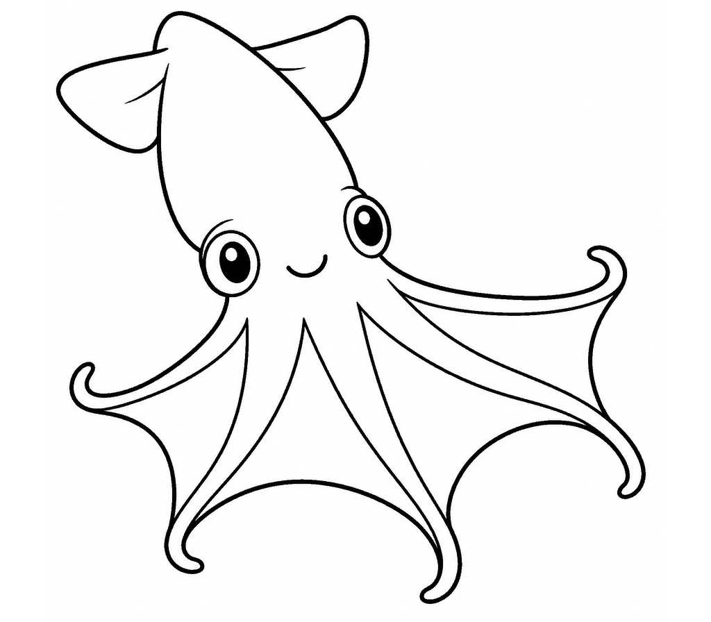 Vampire Squid coloring page