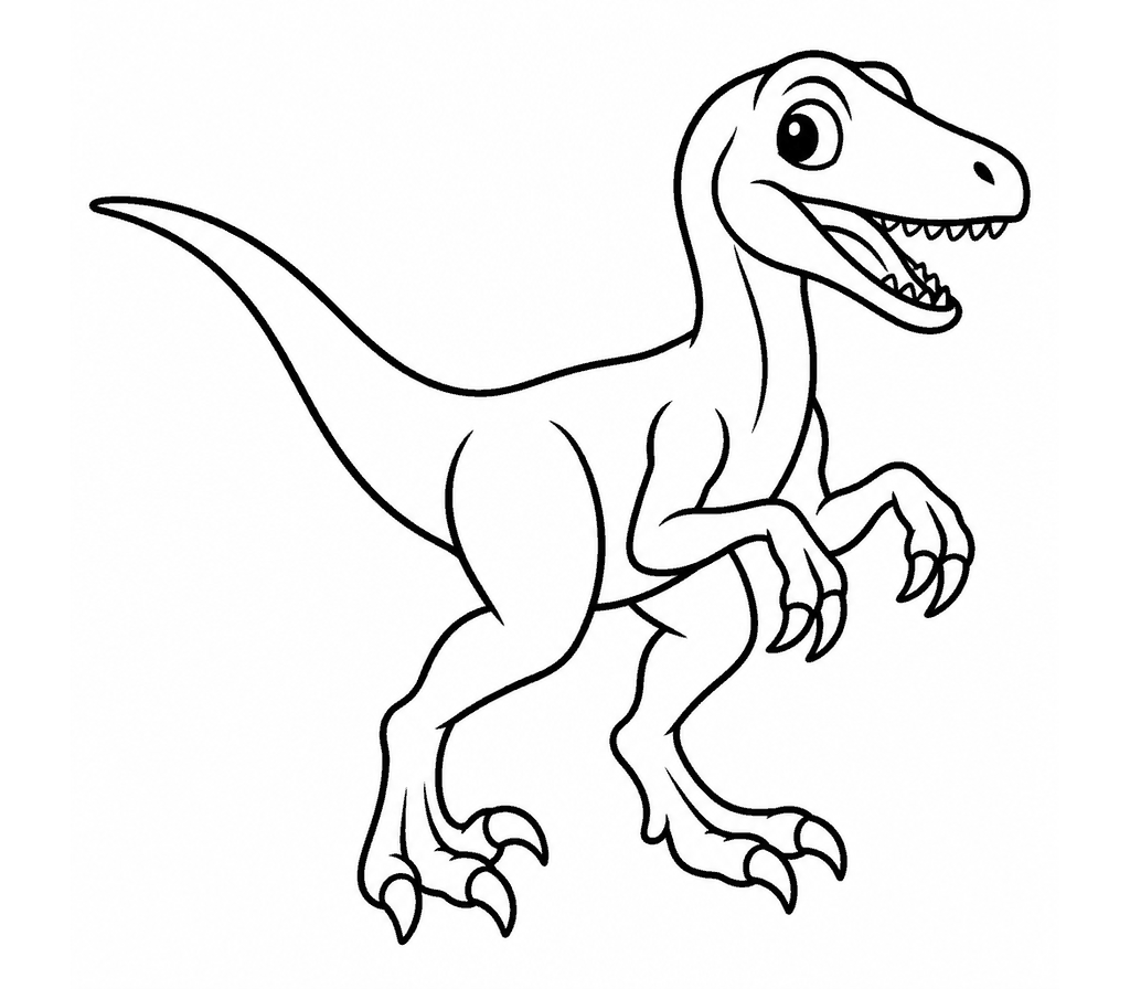 Velociraptor coloring page