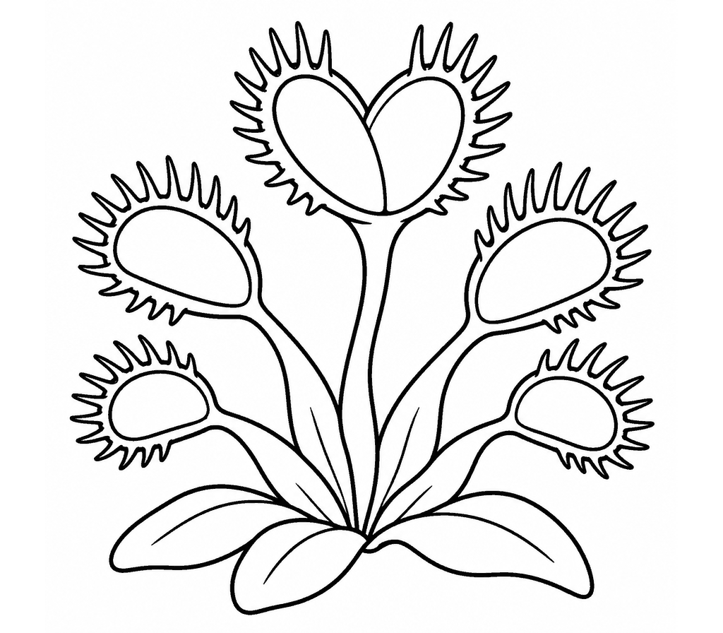Venus Flytrap coloring page