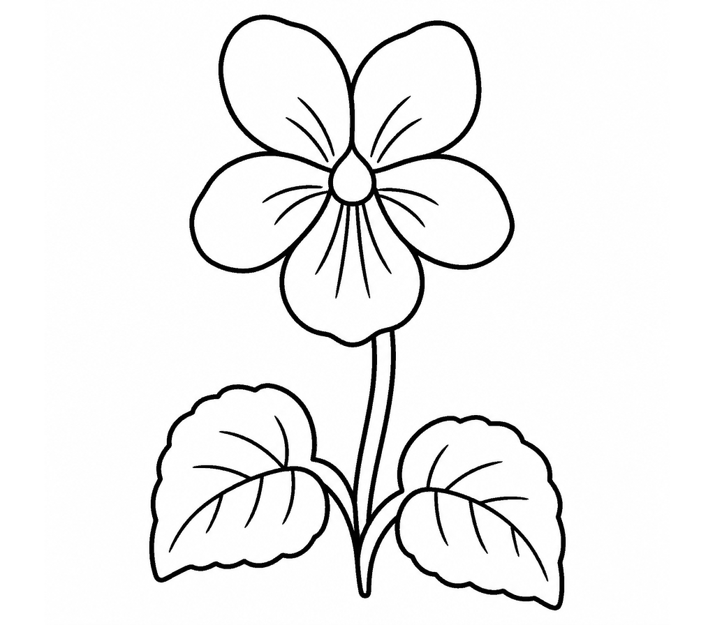 Violet coloring page