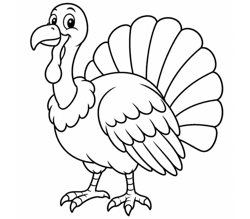 Vulture (Turkey) coloring page
