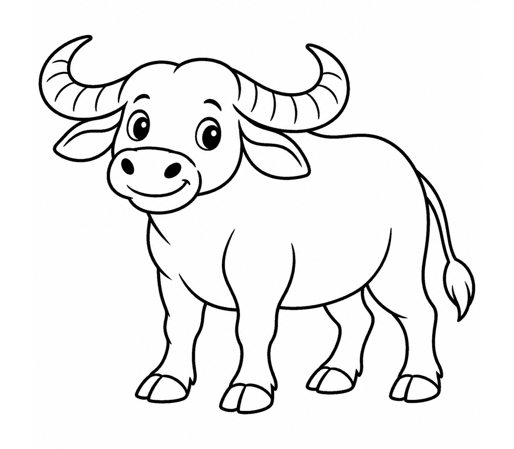 Water Buffalo coloring page