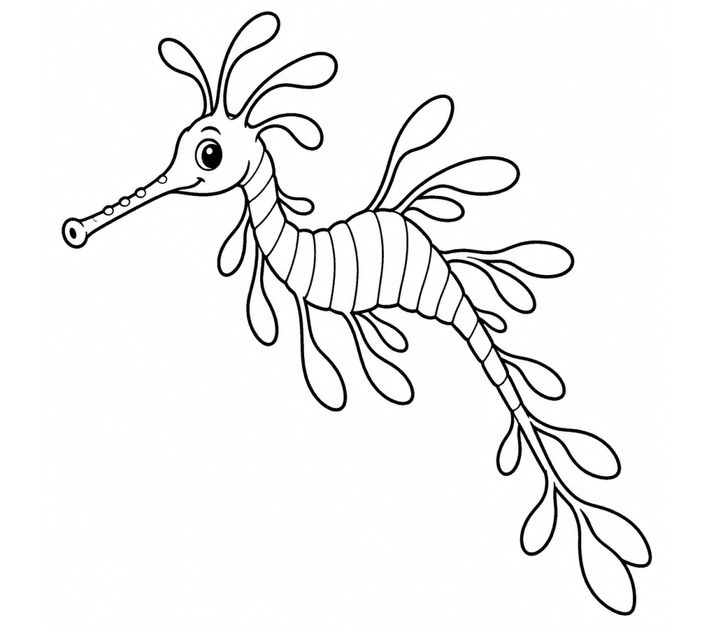 Weedy Seadragon coloring page