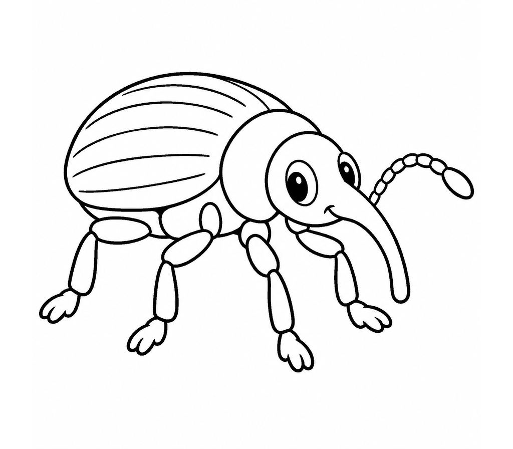 Weevil coloring page