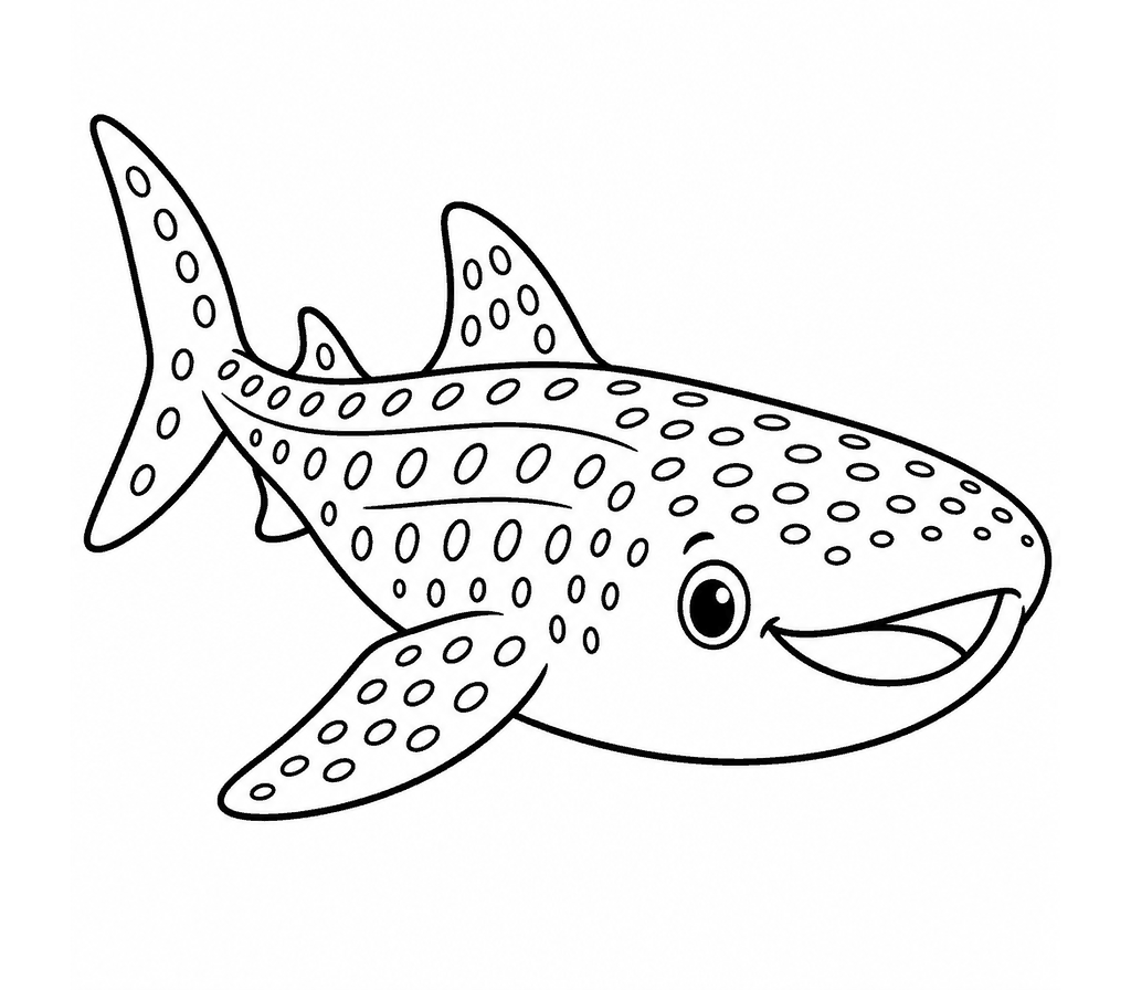 Whale Shark coloring page