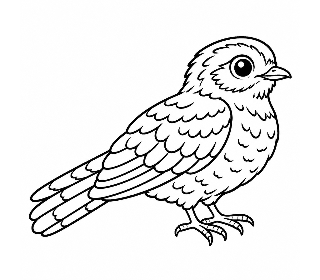 Whip-poor-will coloring page