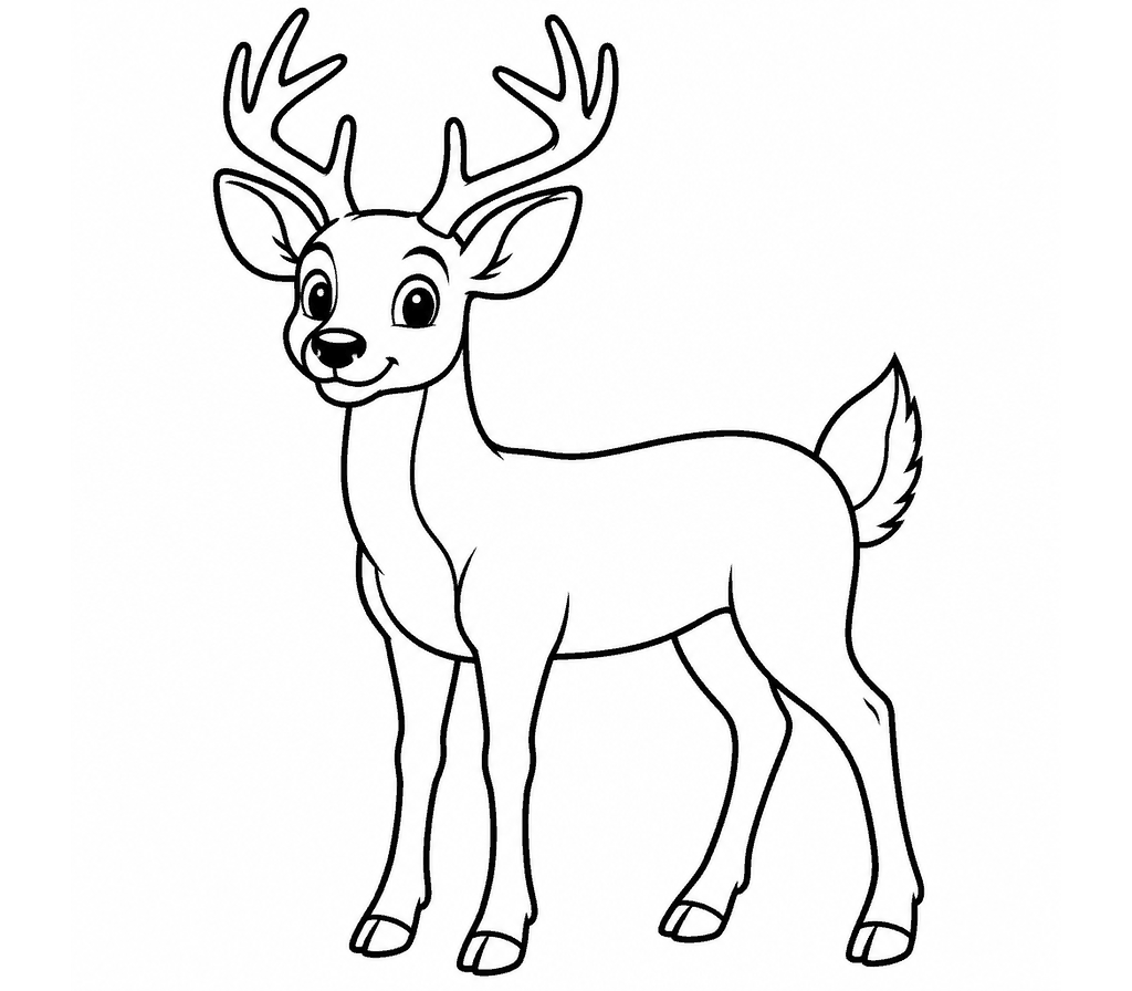 White-tailed Deer coloring page