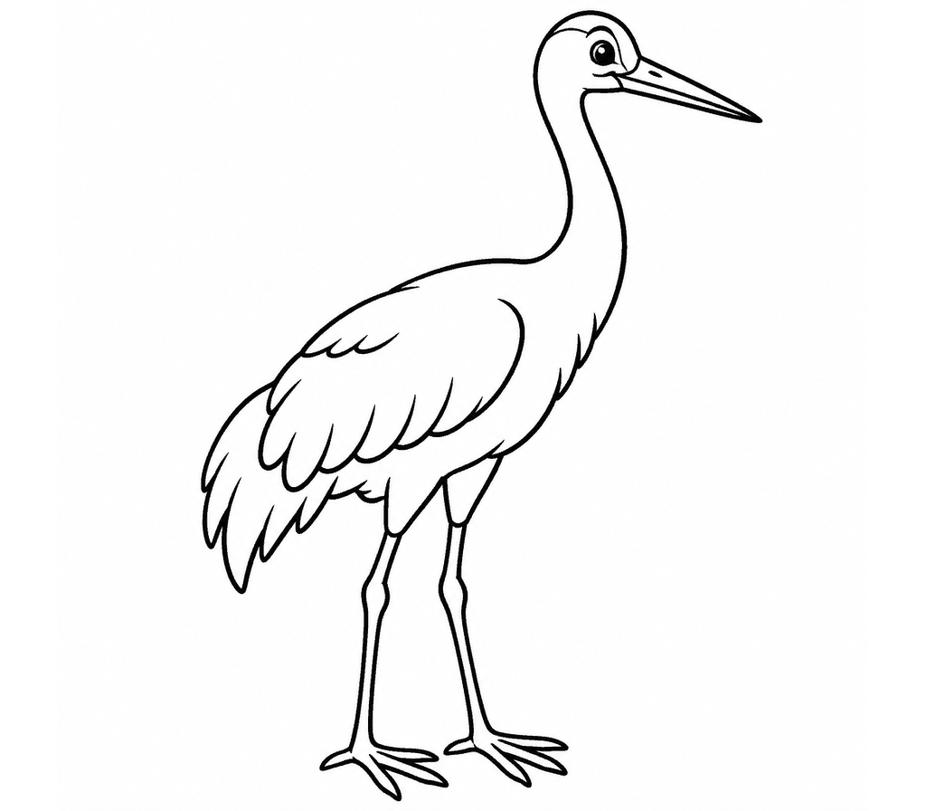 Whooping Crane coloring page