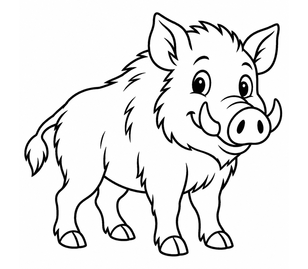 Wild Boar coloring page
