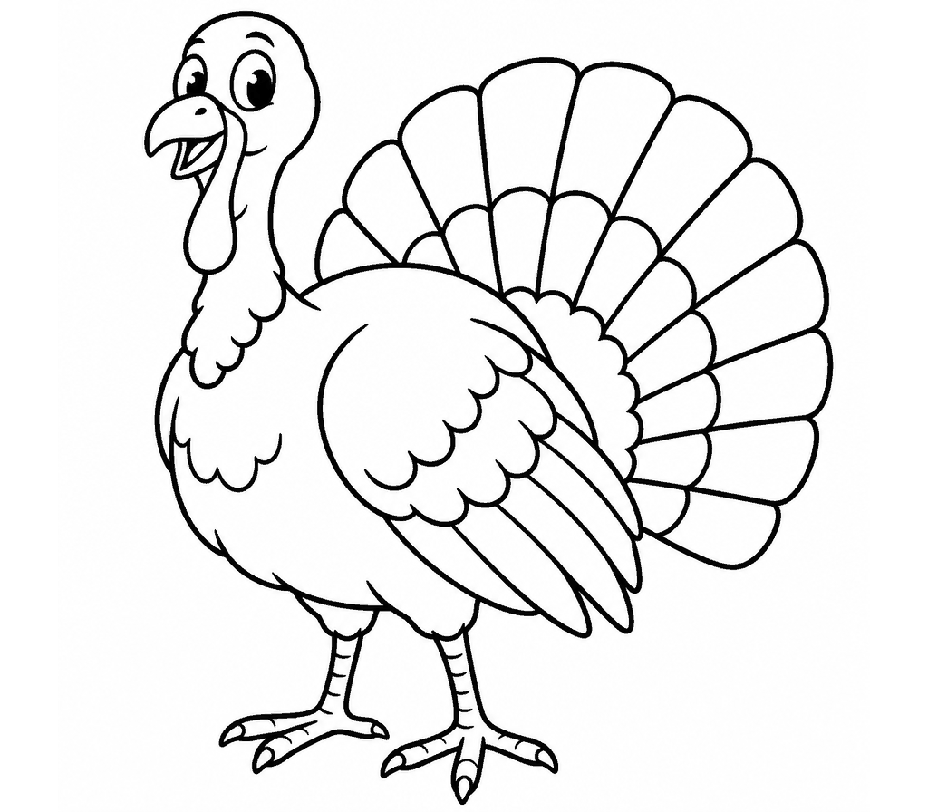 Wild Turkey coloring page