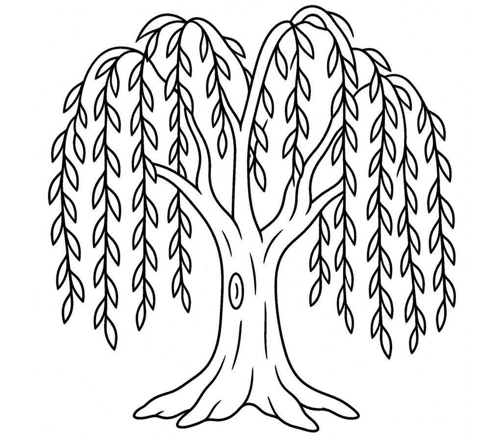 Willow Tree coloring page