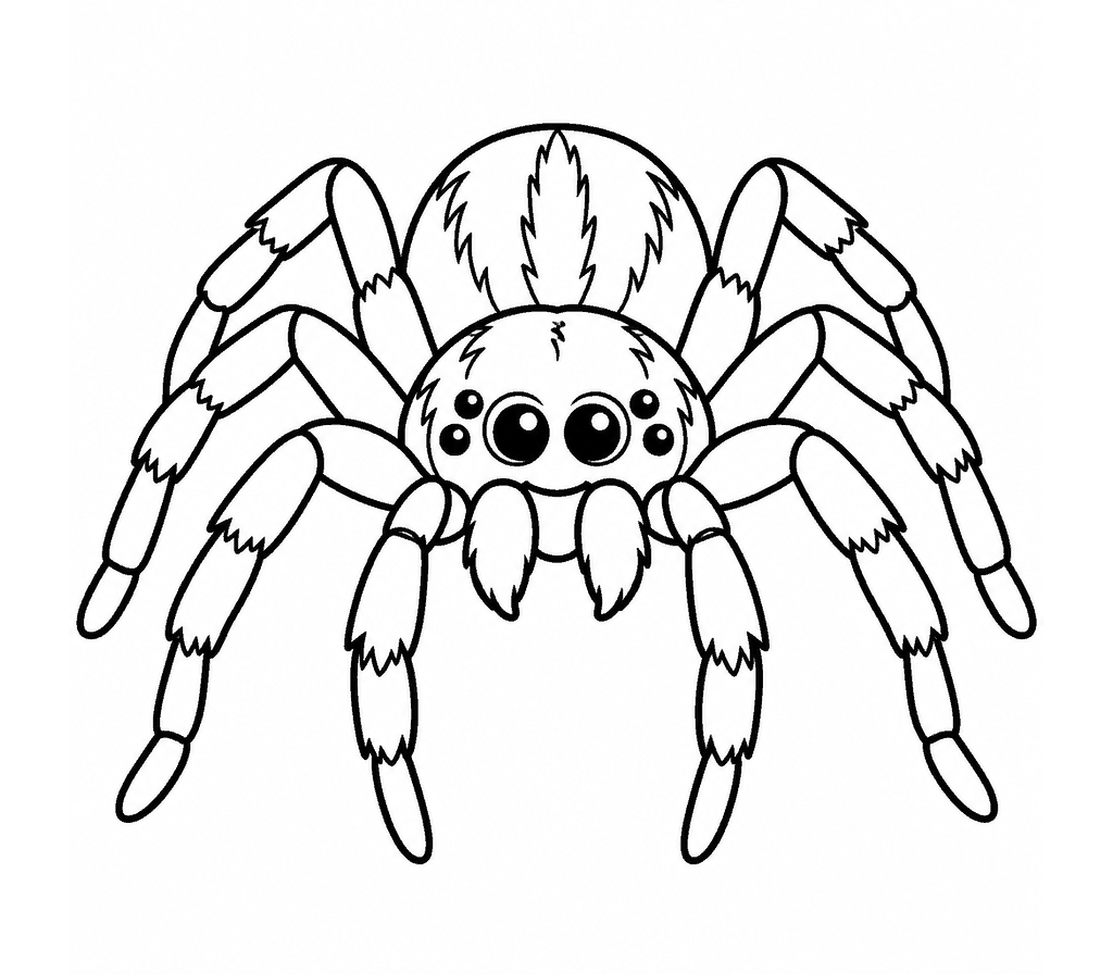 Wolf Spider coloring page