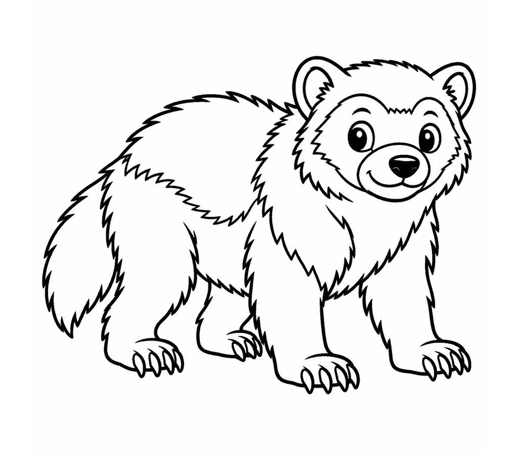 Wolverine coloring page