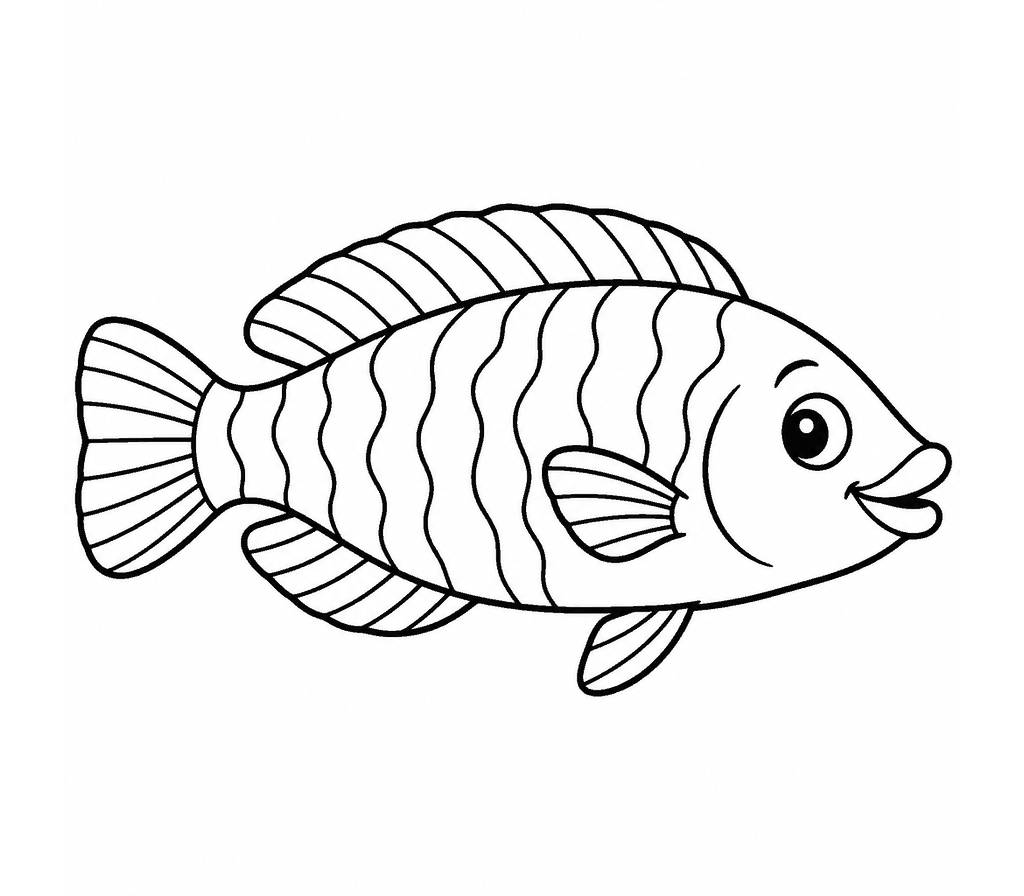 Wrasse coloring page
