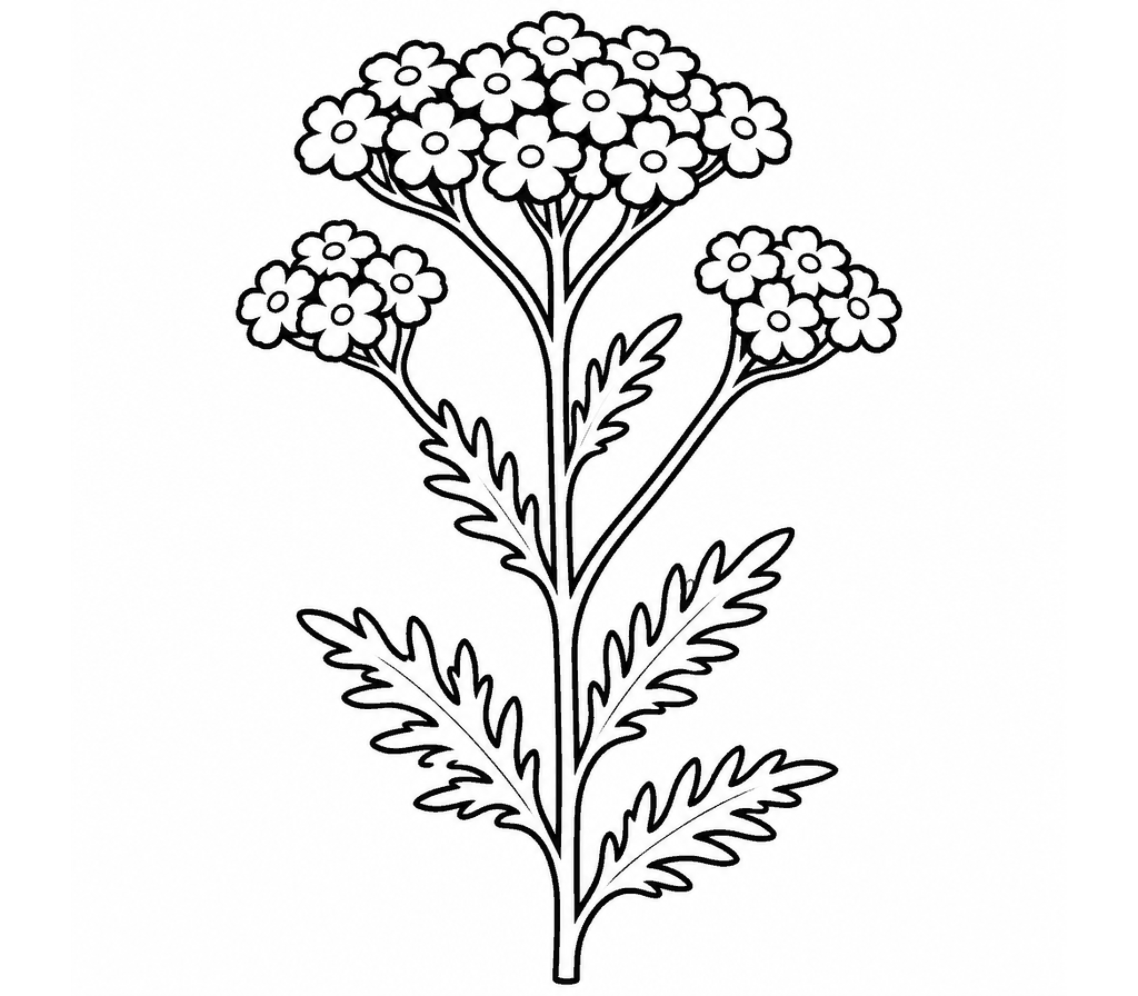 Yarrow coloring page