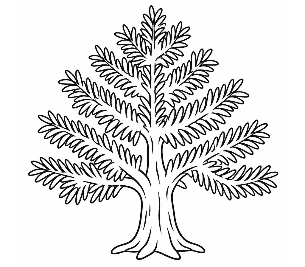Yew Tree coloring page