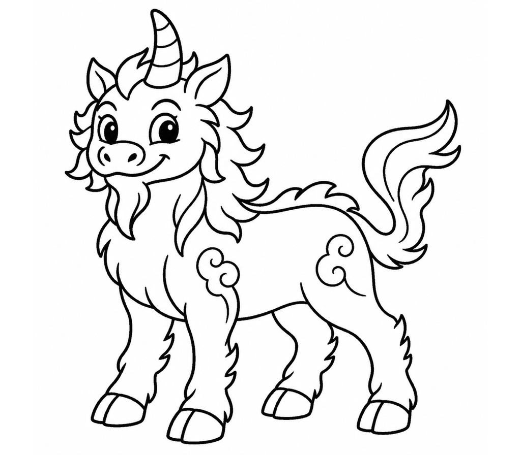 Yi qi coloring page